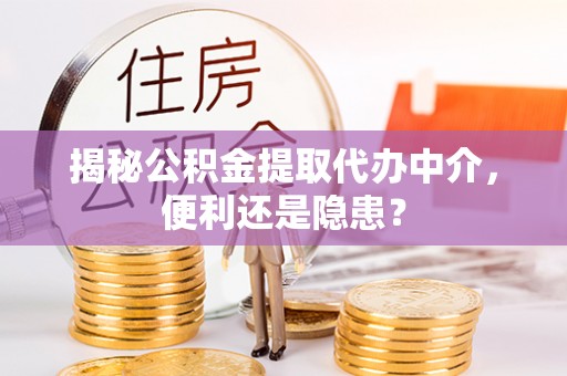 洛隆揭秘公积金提取代办中介，便利还是隐患？