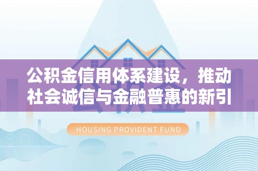 洛隆公积金信用体系建设，推动社会诚信与金融普惠的新引擎