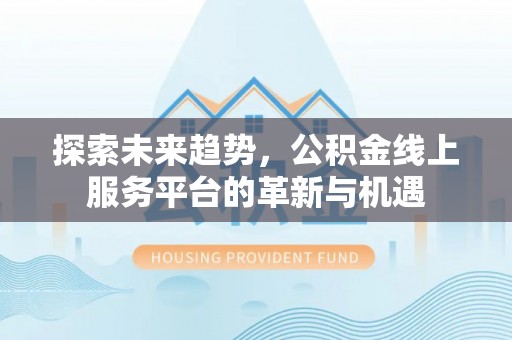 洛隆探索未来趋势，公积金线上服务平台的革新与机遇