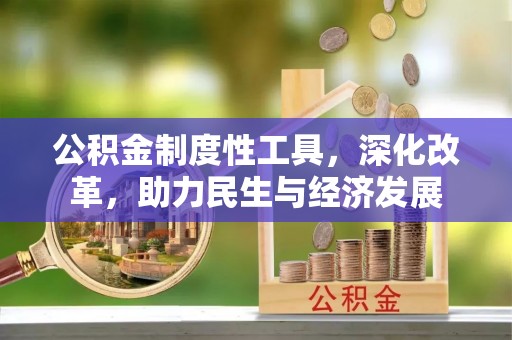 洛隆公积金制度性工具，深化改革，助力民生与经济发展