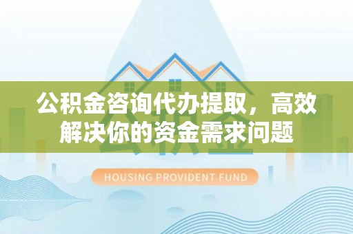 洛隆公积金咨询代办提取，高效解决你的资金需求问题