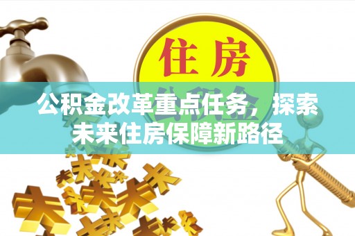 洛隆公积金改革重点任务，探索未来住房保障新路径
