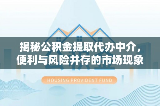 洛隆揭秘公积金提取代办中介，便利与风险并存的市场现象